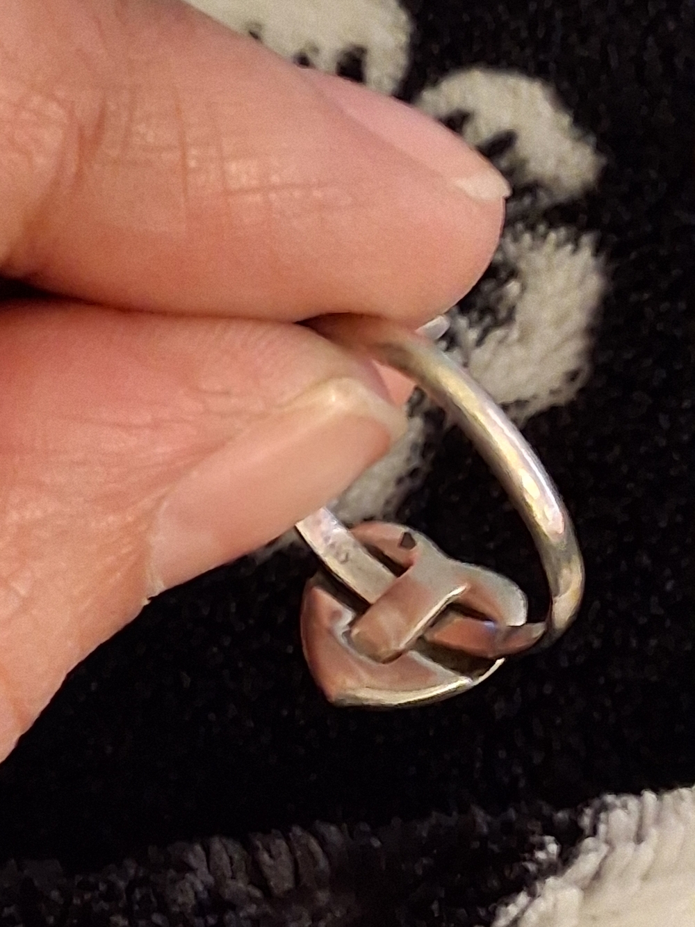 Polished Heart Sterling Ring in Silver - Women's Heart Jewelry - Picture 7 of 10